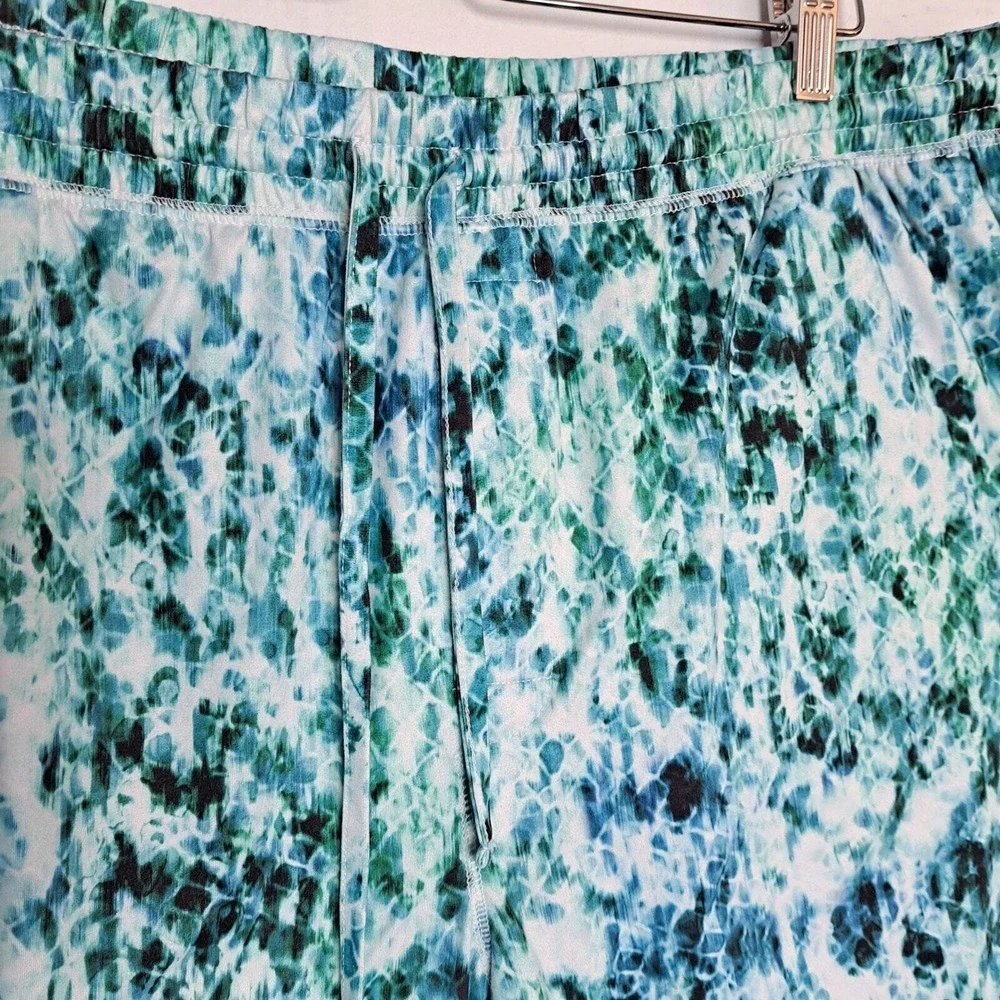 Reel Legends Swim Shorts Men XXL‎ Blue Tie Dye Pull On Quick Dry Bathing Suit
